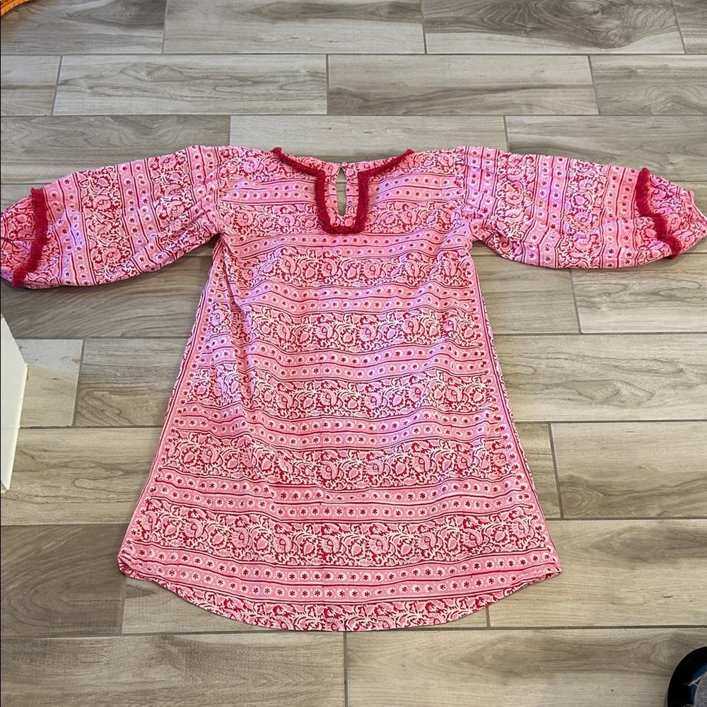 Tuckernuck Pink Patterned Swim Coverup - image 8